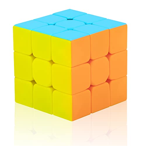 gritin Magic Cube Cubo di velocità LISCIO 3x3x3 3D Puzzle Cubo con colore chiaro Cubo 