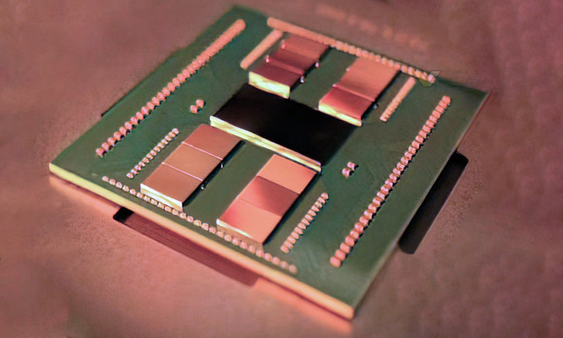 Viene raffigurato il modello AMD EPYC 7004 "Genoa", contenente dodici chip Zen4