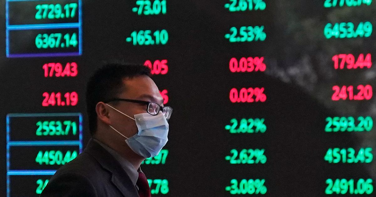 Le azioni scendono tra i timori del blocco di Pechino, il dollaro brilla con aumenti dei tassi di interesse all'orizzonte