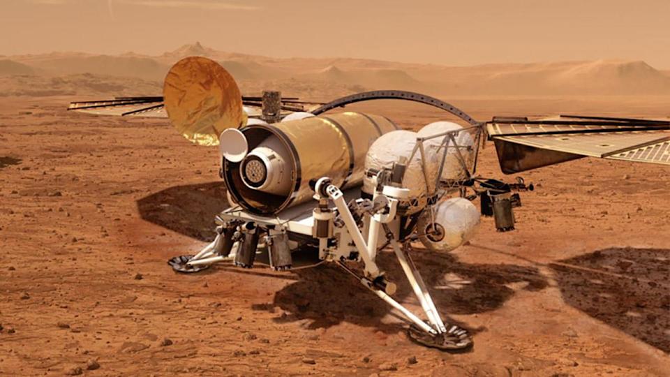 Un concetto su un recuperatore di campioni di Marte che potrebbe portare spore aliene sulla Terra