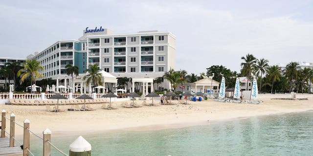 Una vista del Sandals Royal Bahamian Spa Resort & Marine Island il 15 giugno 2018 a Nassau, Bahamas.