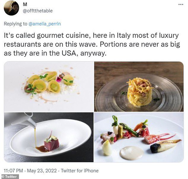 L'altro lato: tra gli haters c'era un italiano, che ha spiegato che il piatto era cucina gourmet, da un raffinato ristorante e 