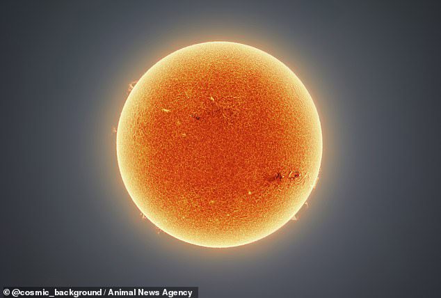 Andrew McCarthy ha stratificato 150.000 singole immagini del Sole per trasmettere gli incredibili e intricati dettagli della stella più grande del Sistema Solare nel dicembre 2021