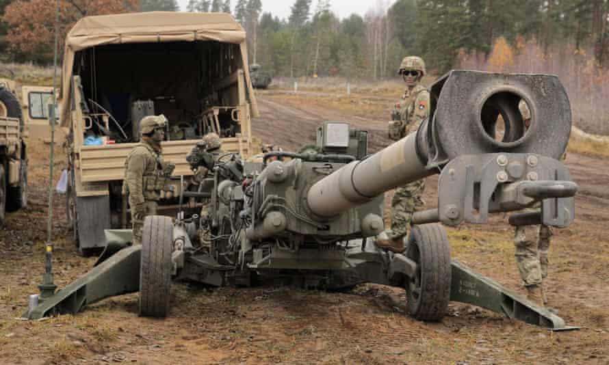 Cannone obice M777 dell'esercito americano