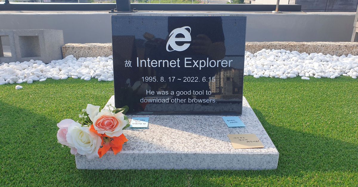 Guarda la lapide di Internet Explorer diffondersi molto rapidamente in Corea del Sud