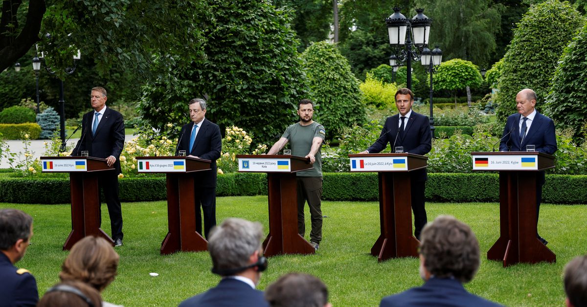 I leader dell'UE visitano l'Ucraina dopo le critiche, offrono speranza all'UE