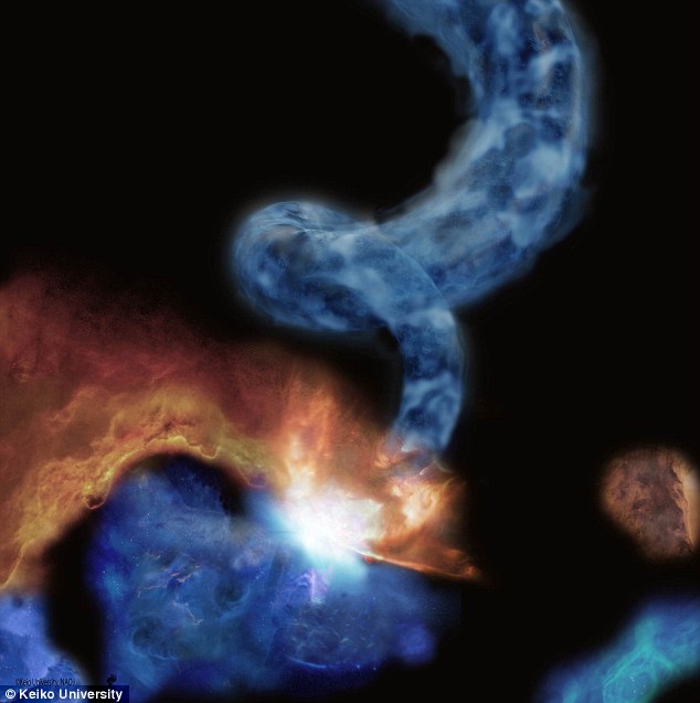 La scoperta: gli scienziati hanno scoperto alcuni dei mattoni della vita - noti come nitrili - nel cuore della nostra Via Lattea.  Sono stati individuati in una nuvola molecolare di gas e polvere (simile a quella raffigurata) da un team di ricercatori internazionali.
