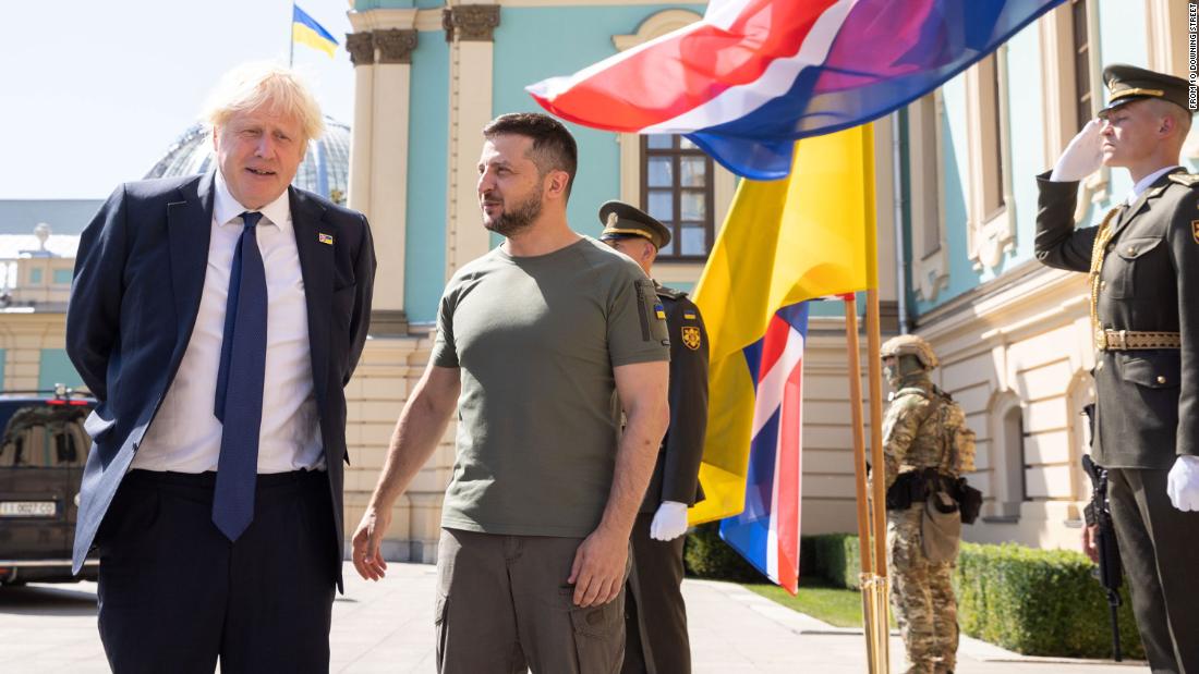 Boris Johnson visita Kiev in occasione del Giorno dell'Indipendenza dell'Ucraina