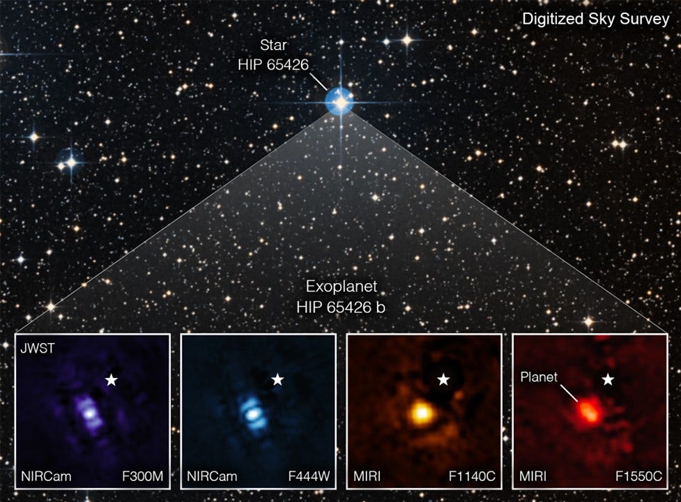 James Webb della NASA ha rilasciato la prima immagine diretta di un pianeta al di fuori del nostro sistema solare