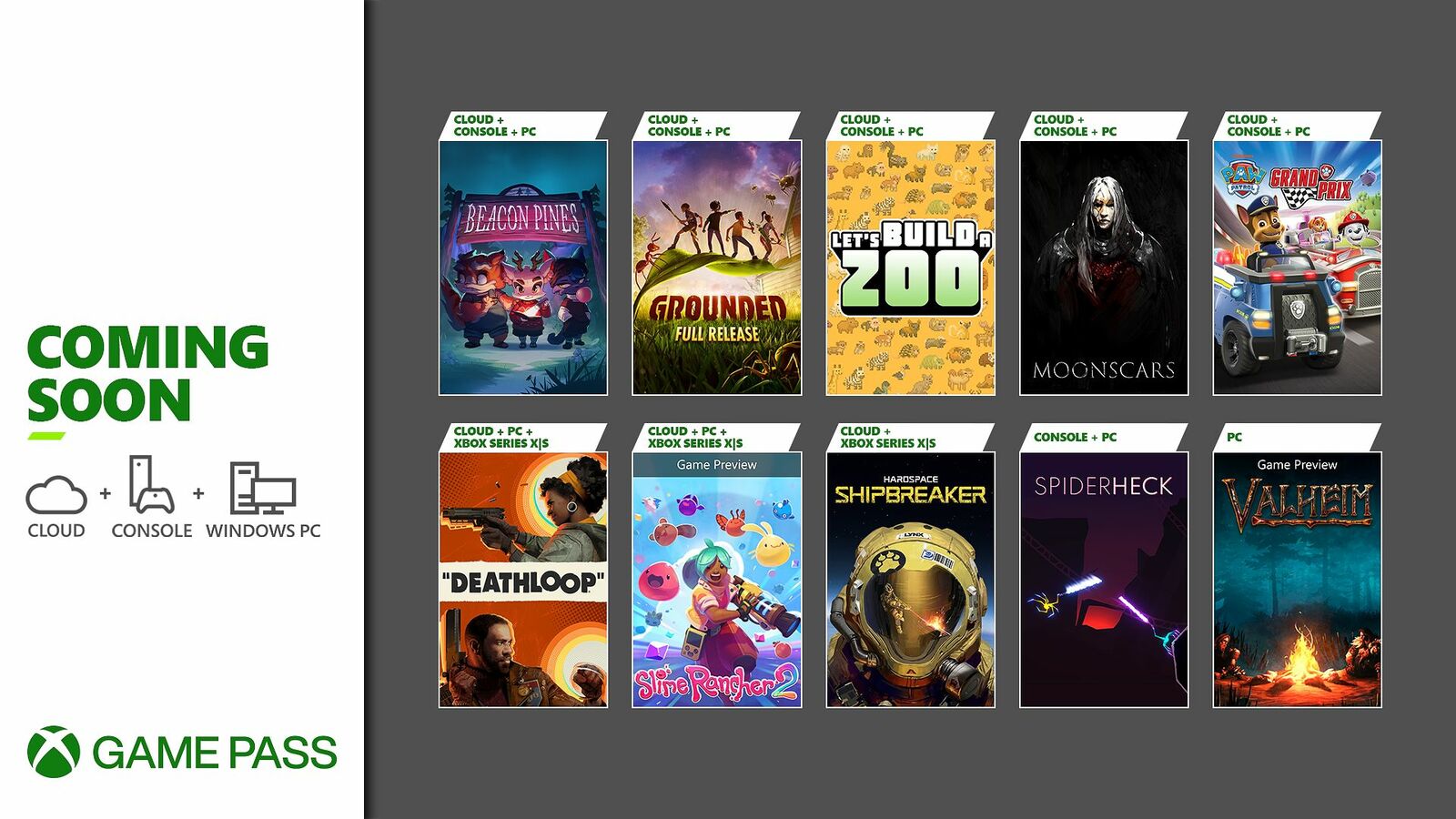 Deathloop, Grounded e Valheim guidano le ultime aggiunte di Xbox Game Pass di settembre