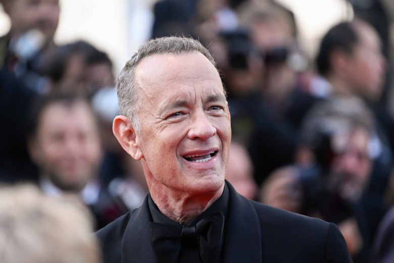 CANNES, FRANCE - MAY 25: Tom Hanks attends the screening of "Elvis" during the 75th annual Cannes film festival at Palais des Festivals on May 25, 2022 in Cannes, France. (Photo by Gareth Cattermole/Getty Images)