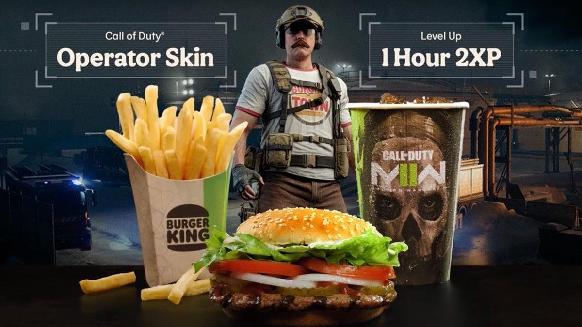 La skin di Modern Warfare 2 Burger King è venduta a un ottimo prezzo
