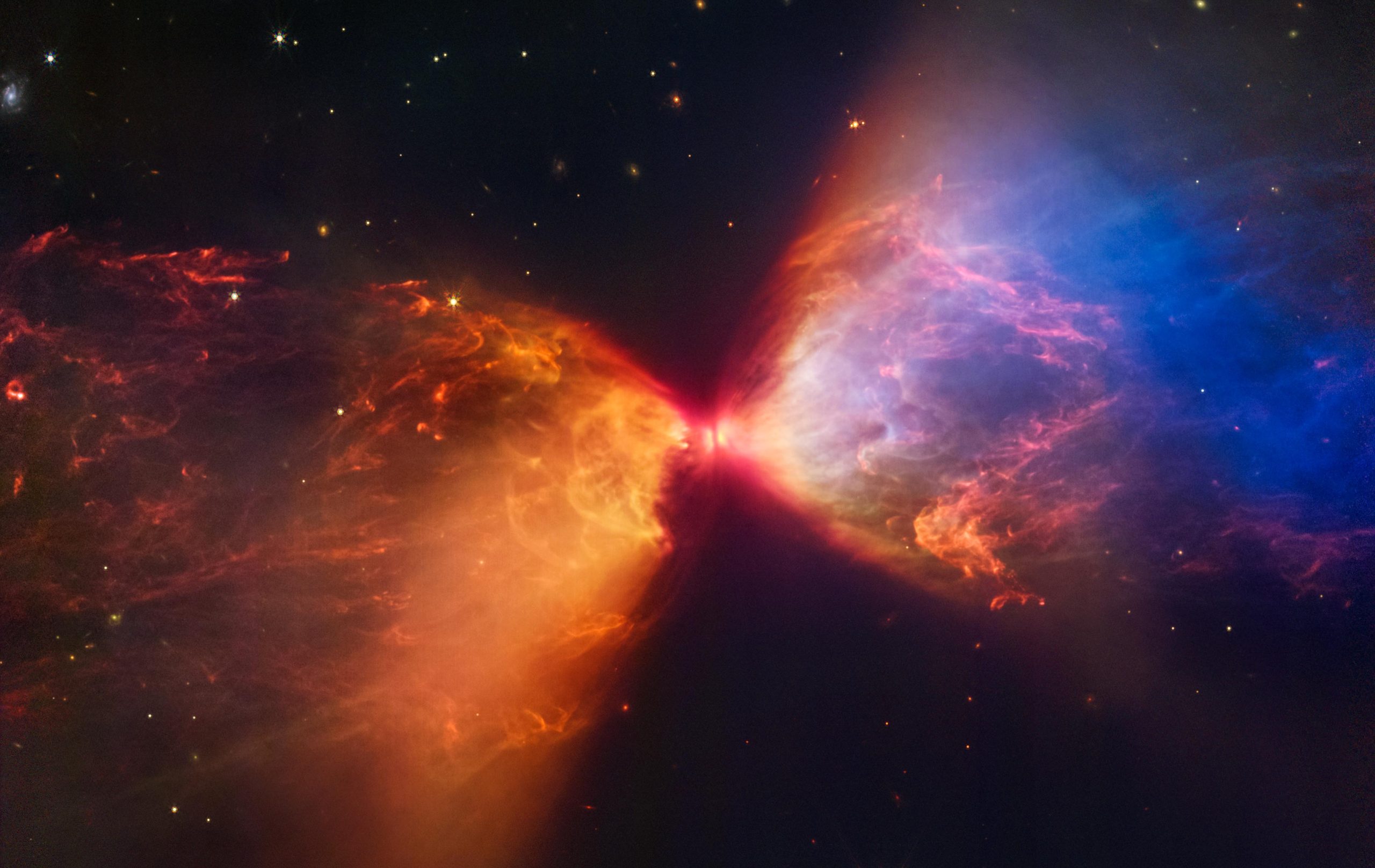 Il Webb Space Telescope cattura le caratteristiche un tempo nascoste di una protostella