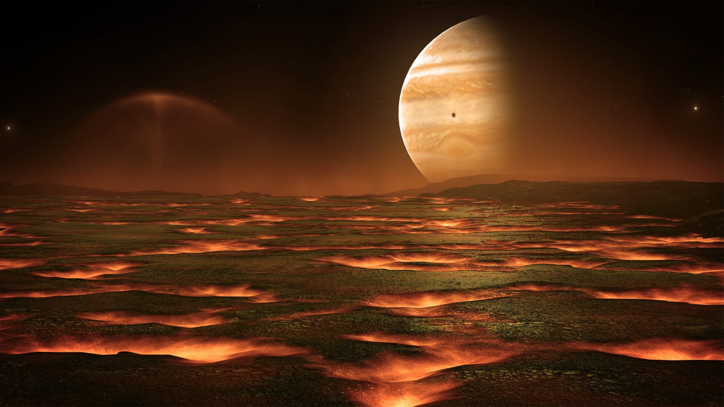 La luna di Giove Io potrebbe avere un oceano di magma infernale sotto la sua superficie