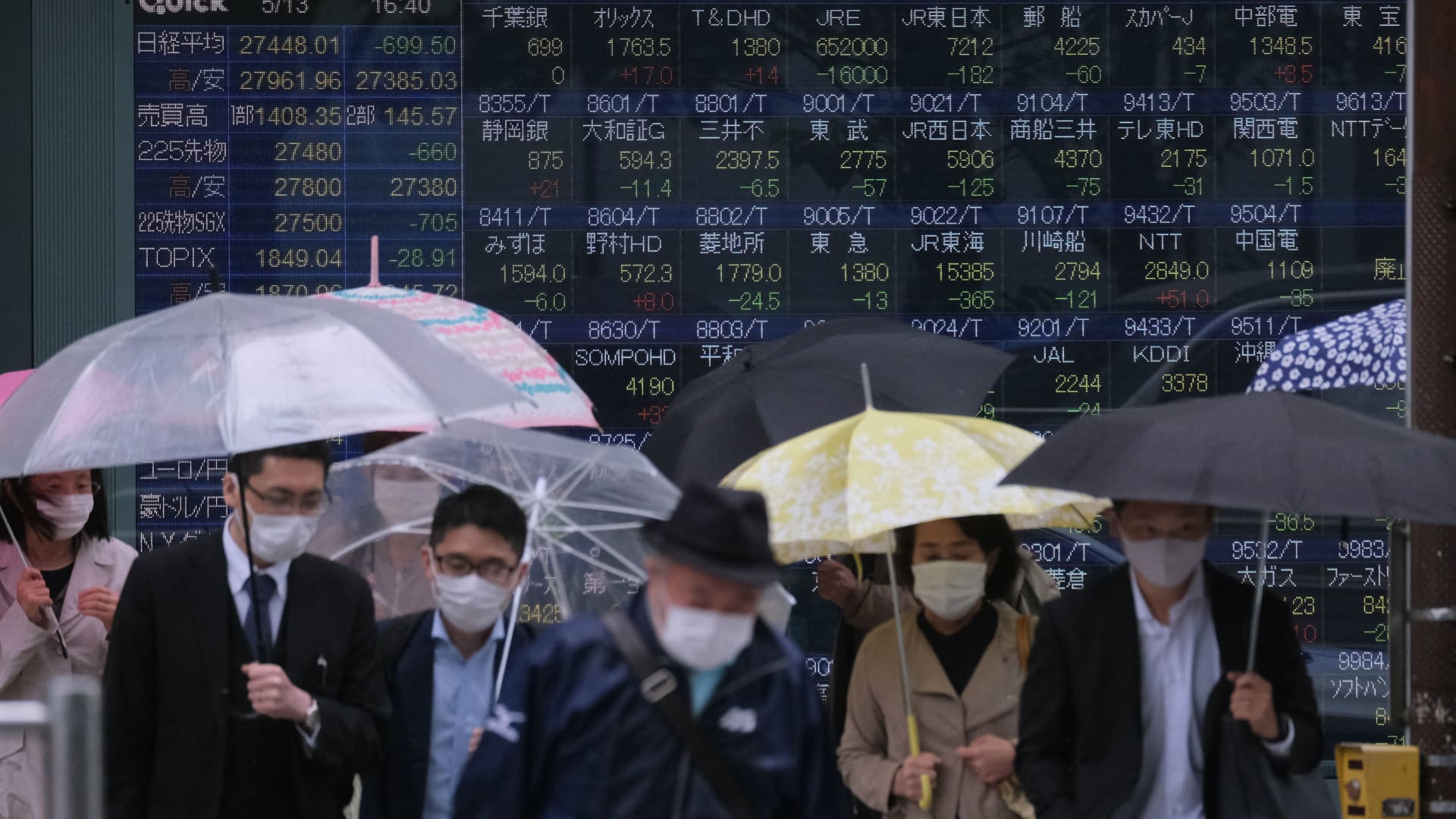 Le azioni di Hong Kong scendono I mercati asiatici sono contrastanti prima della decisione sui tassi della Fed